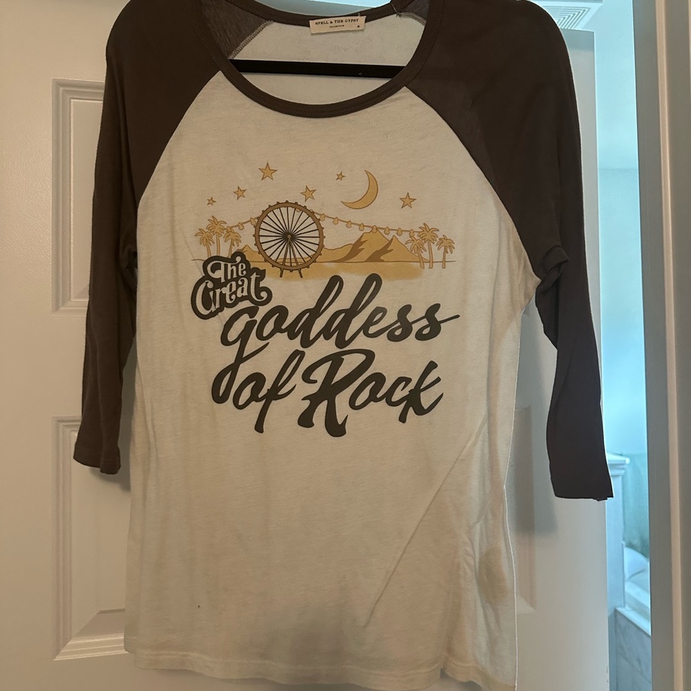 Spell Black and Gray Raglan 3/4 Sleeve Tee